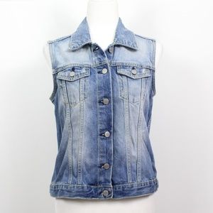 GAP 1969 Denim Trucker Vest, size MEDIUM